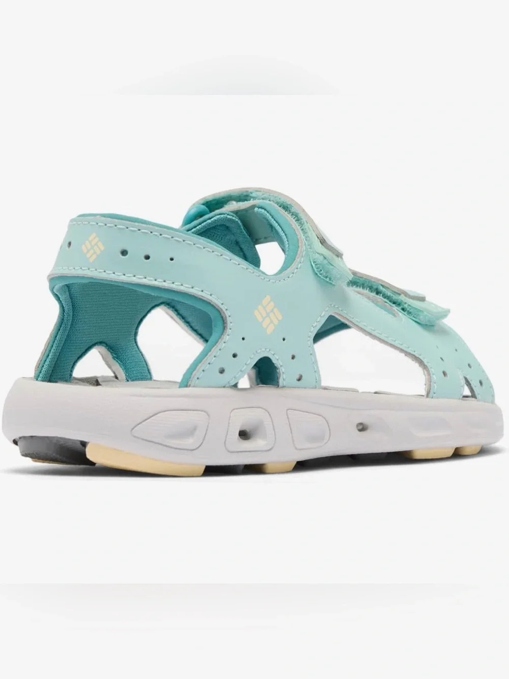 Columbia Techsun Girls Kids Aqua Teal Velcro Sport Sandals NWT Size 8